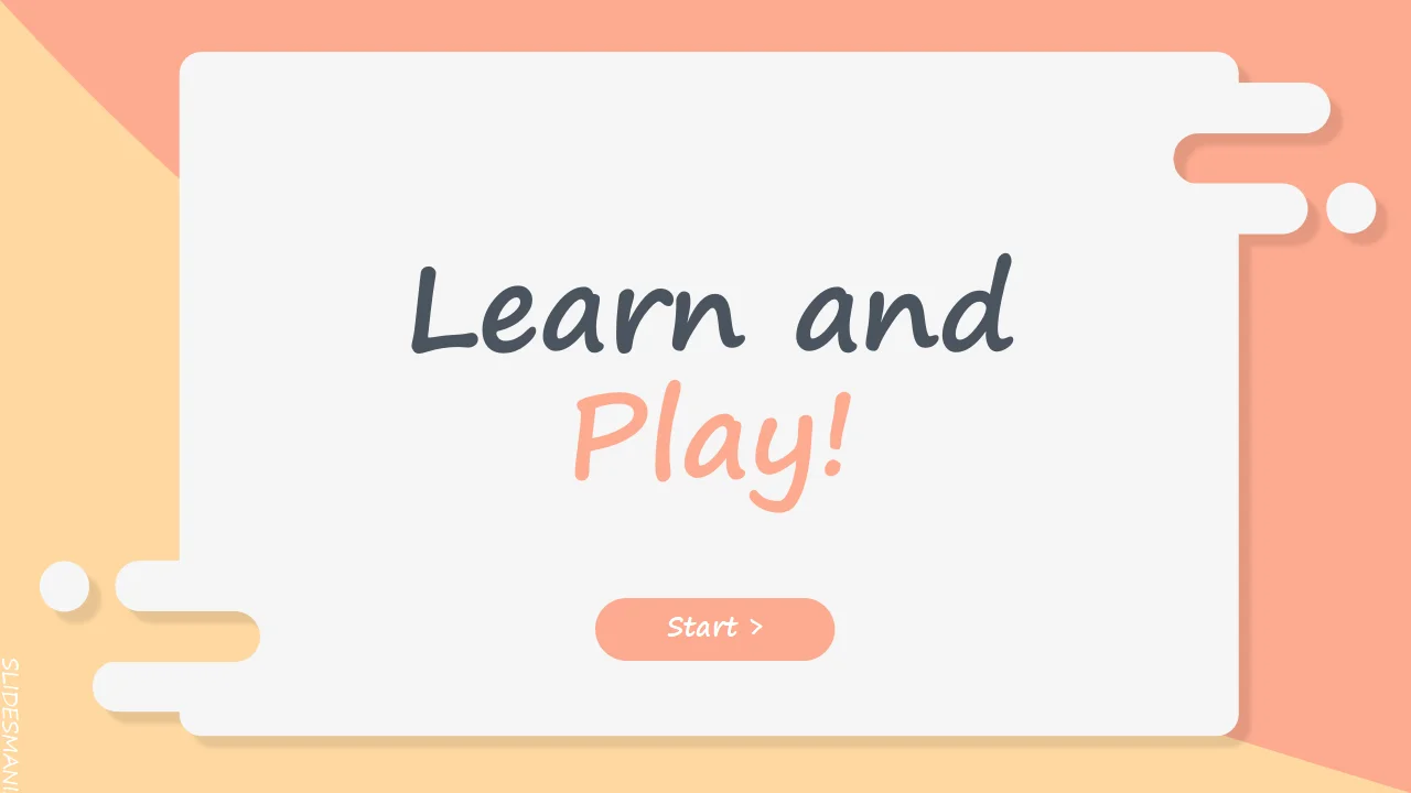 Learn and Play free interactive template.