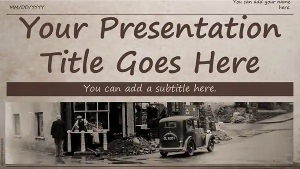 MacCarthy Old Newspaper theme for Google Slides, Canva and ppt. Updated Template.
