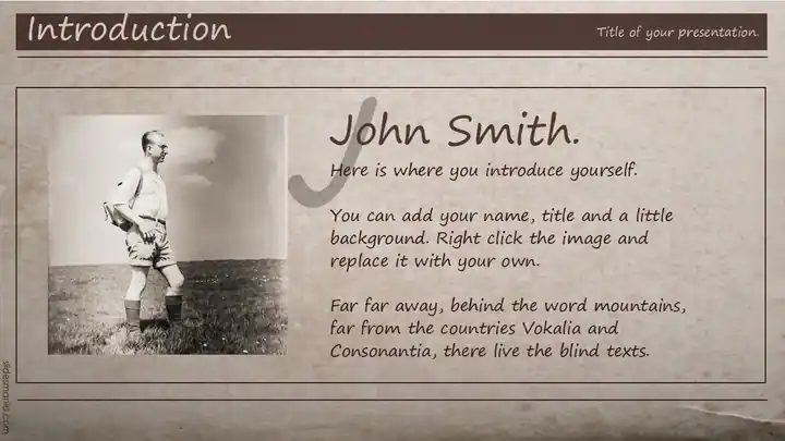 MacCarthy Old Newspaper theme for Google Slides, Canva and ppt. Updated Template.