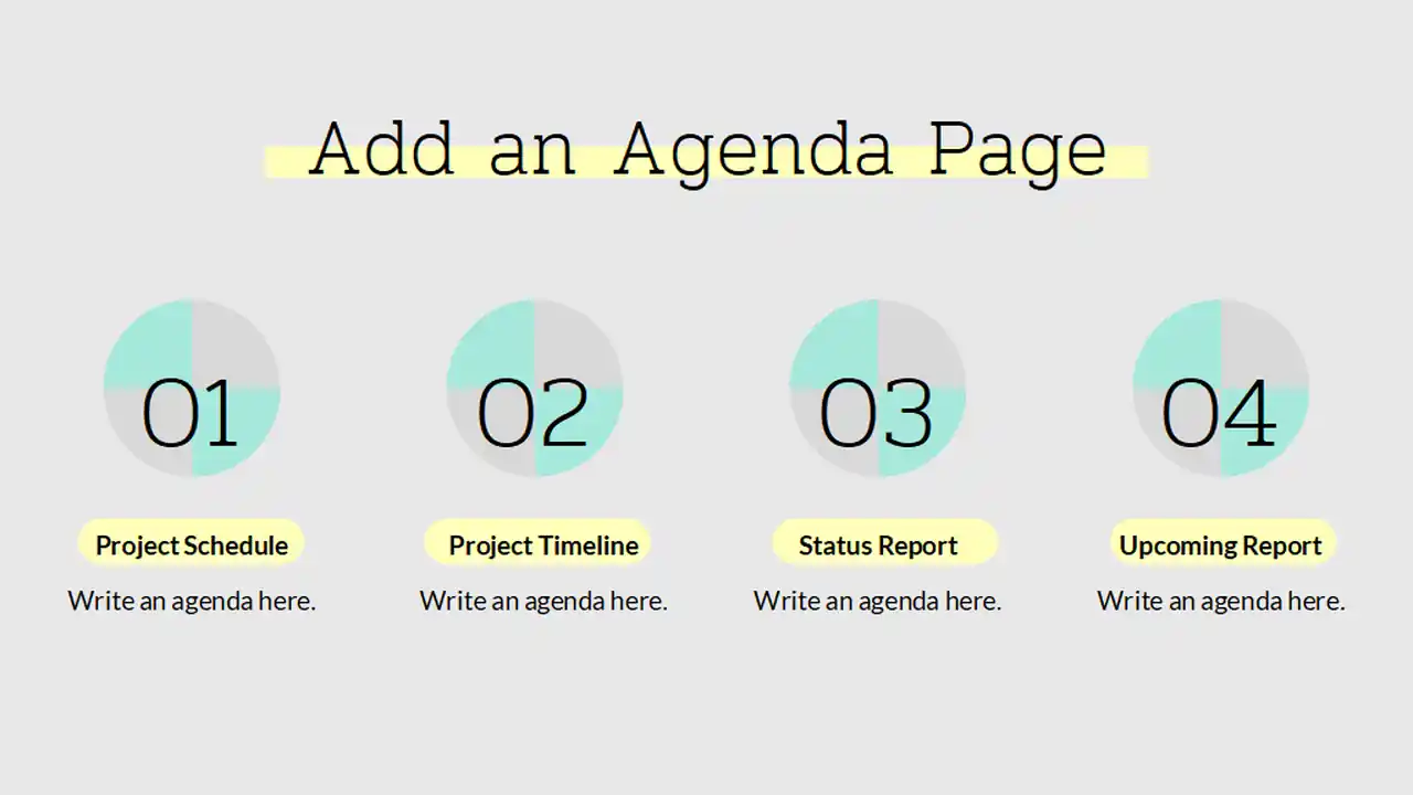 Minimal Teachers' Meeting Agenda Slides