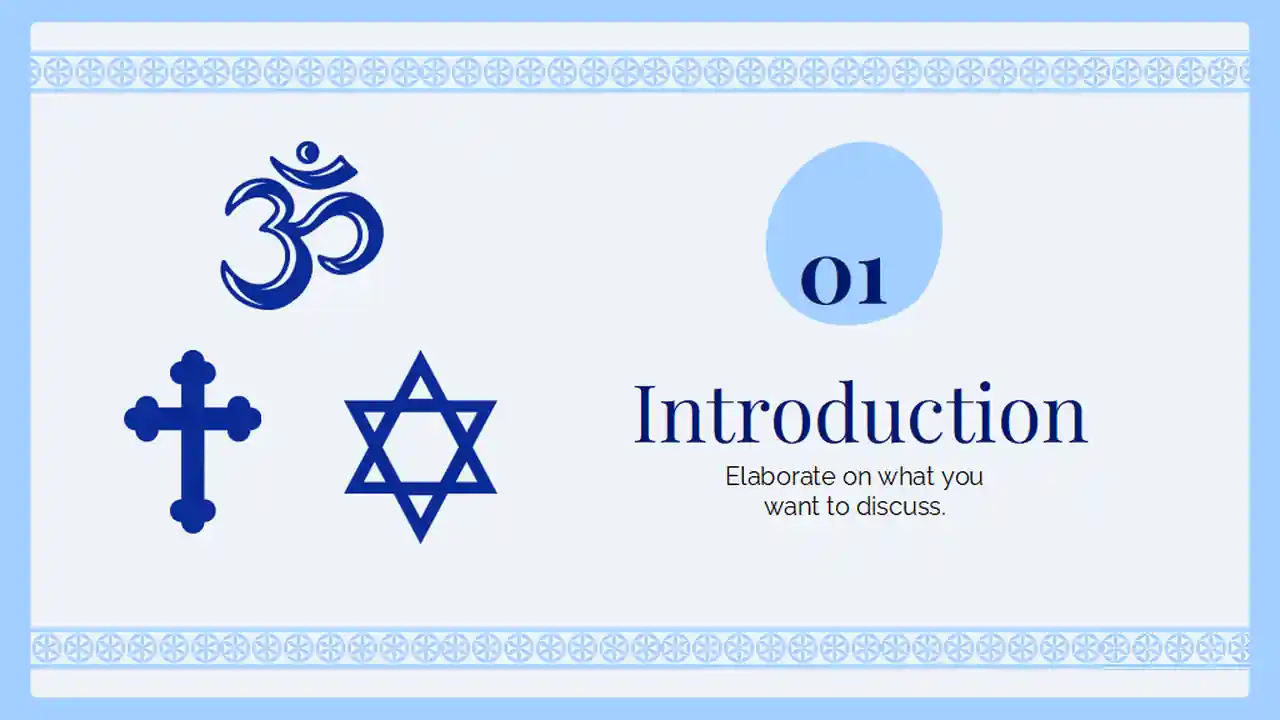 Minimal World Religion Day Minitheme Slides