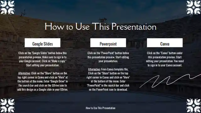 Minimalistic Medieval Theatre History Class Slides
