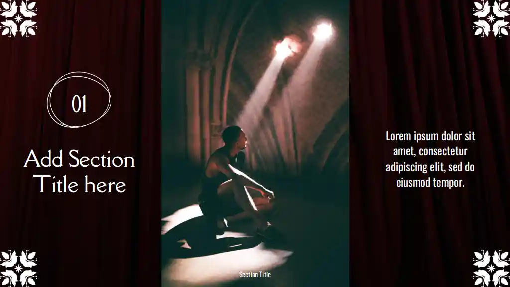 Minimalistic Medieval Theatre History Class Slides