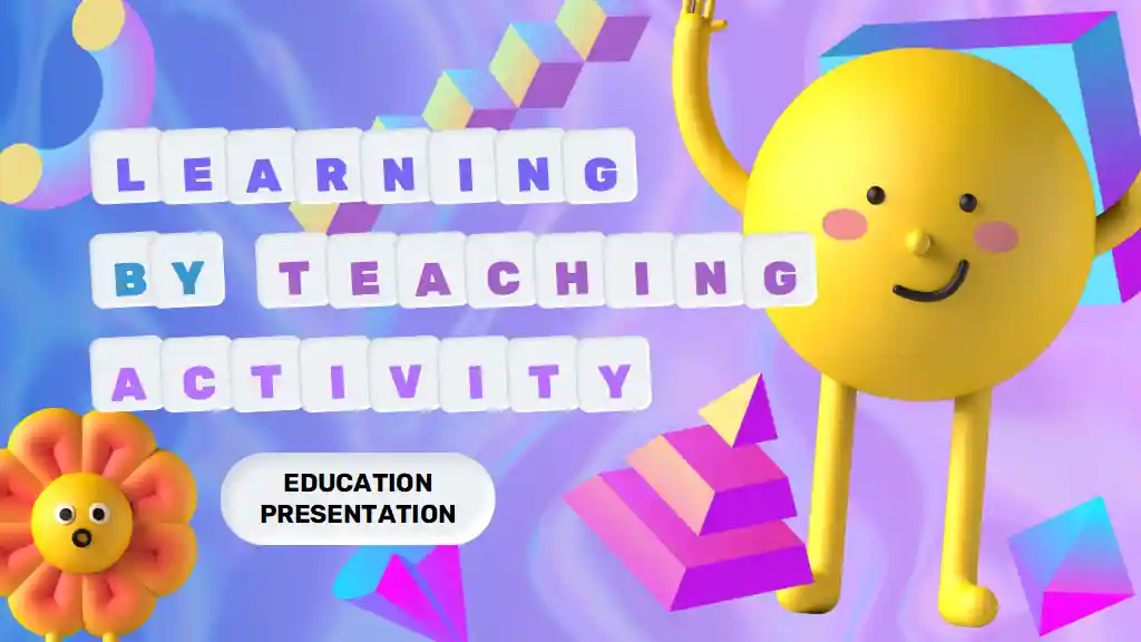 Modern 3D Learning-by-Teaching Activity Slides