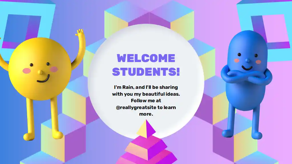 Modern 3D Learning-by-Teaching Activity Slides
