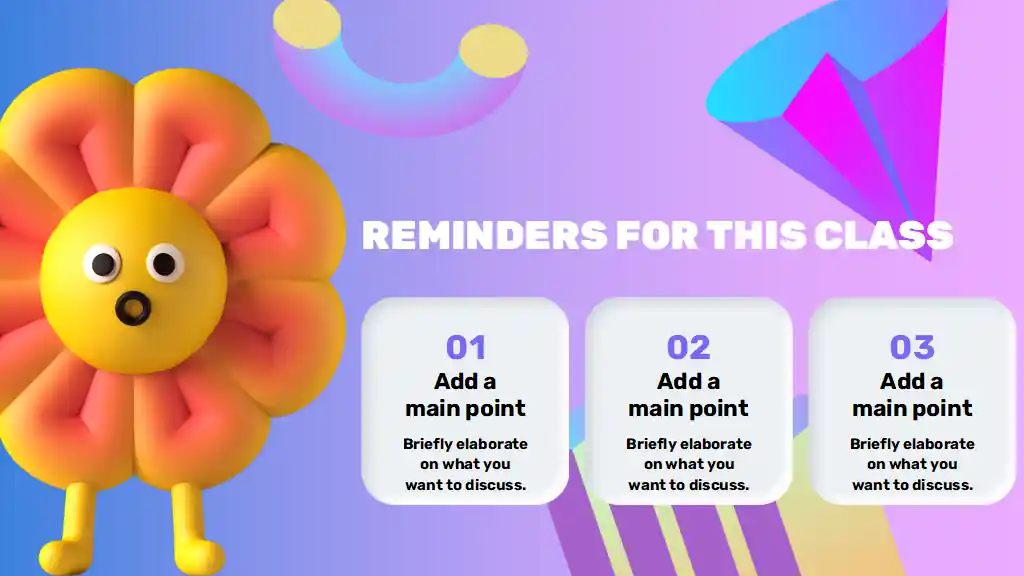 Modern 3D Learning-by-Teaching Activity Slides
