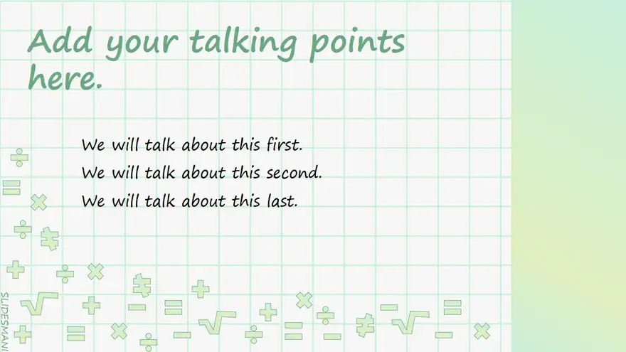 Monde Free Math theme for Google Slides or PowerPoint