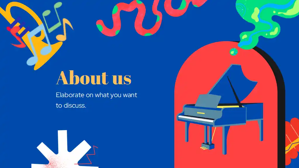 Music Subject for Middle School Classical Music Black Illustrative Educational Slides