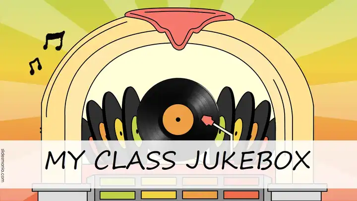 My class Jukebox, interactive and animated template.