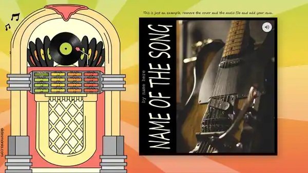 My class Jukebox, interactive and animated template.