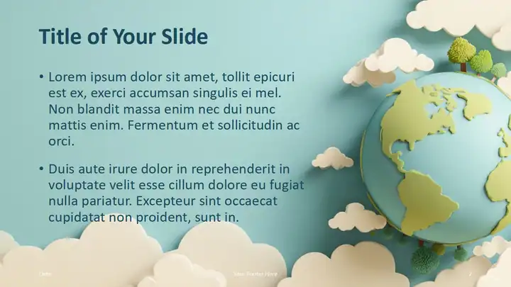 Paper Globe Template
