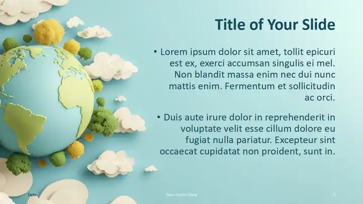 Paper Globe Template