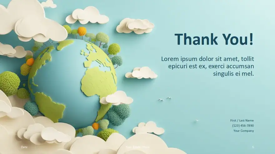 Paper Globe Template