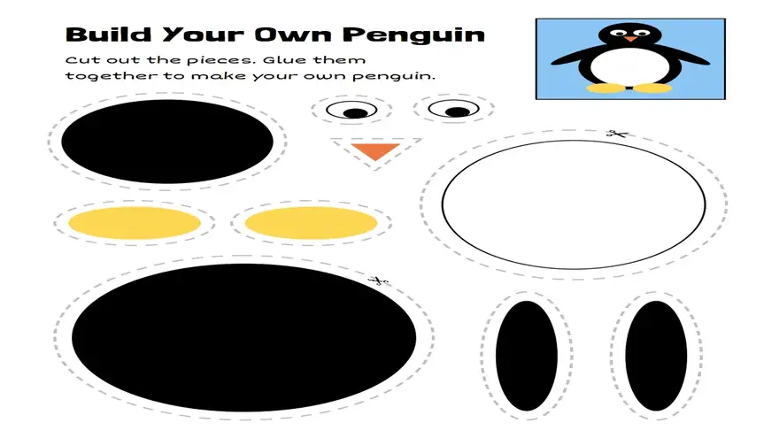 Penguin Letterhead for Preschool