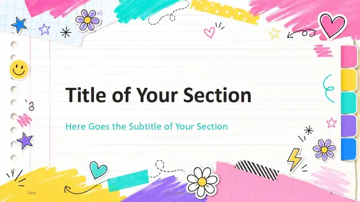 Playful School Notes Template