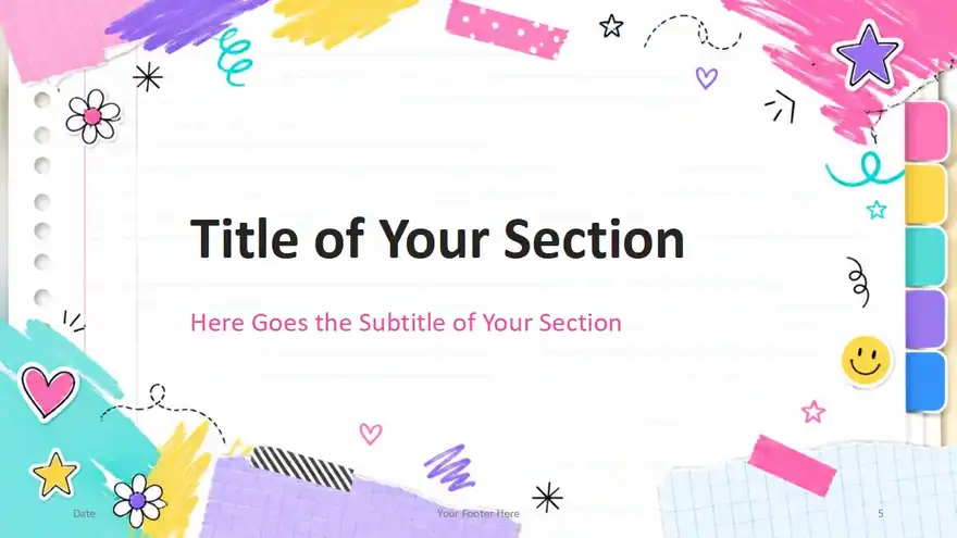 Playful School Notes Template