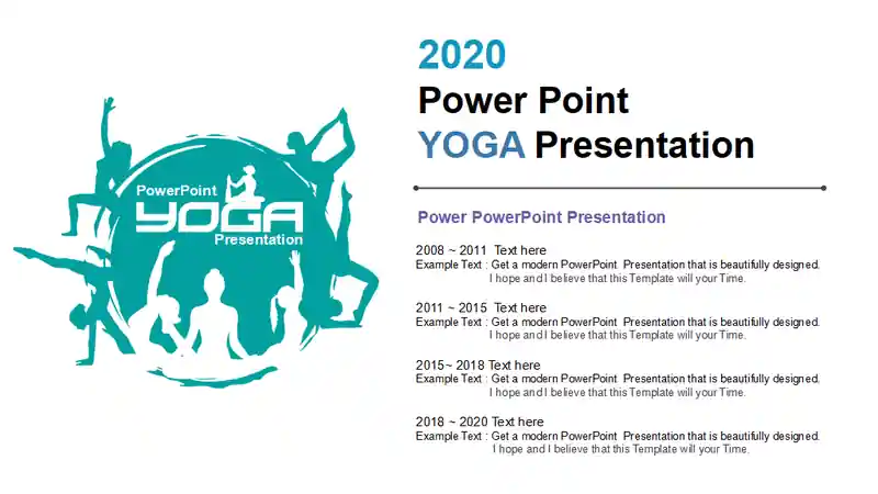 Practicing Yoga Lesson PowerPoint Templates