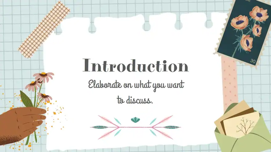 Pretty Aesthetic Notes for School Slides