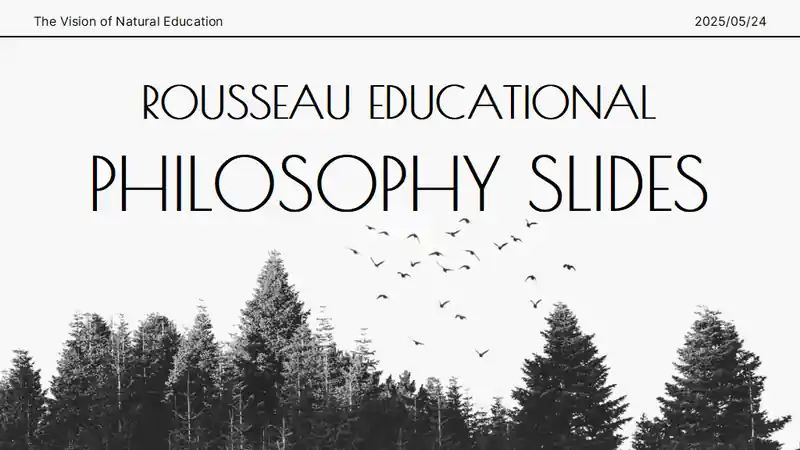 Rousseau Educational Philosophy Slides