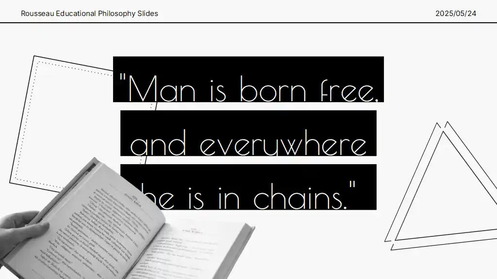 Rousseau Educational Philosophy Slides