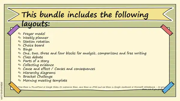 School Bundle 05. Templates for education.