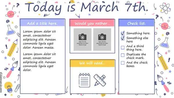 School Bundle 06. Templates for education.