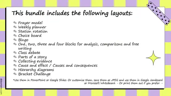 School Bundle 07. Templates for education.