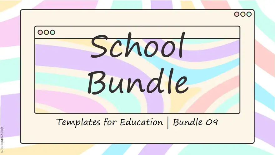 School Bundle 09. Templates for education.