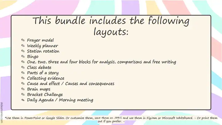 School Bundle 09. Templates for education.
