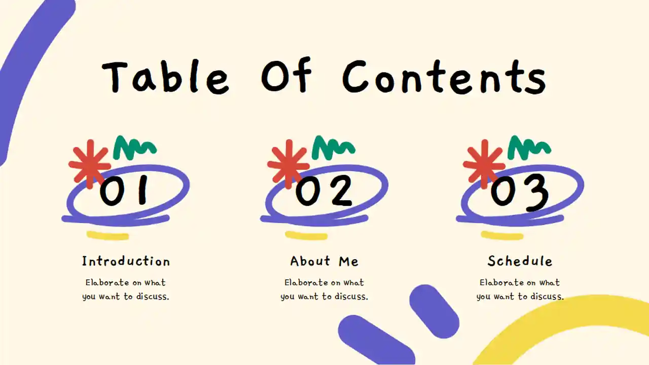 Scribble Self Introduction for Grade School Teachers Slides