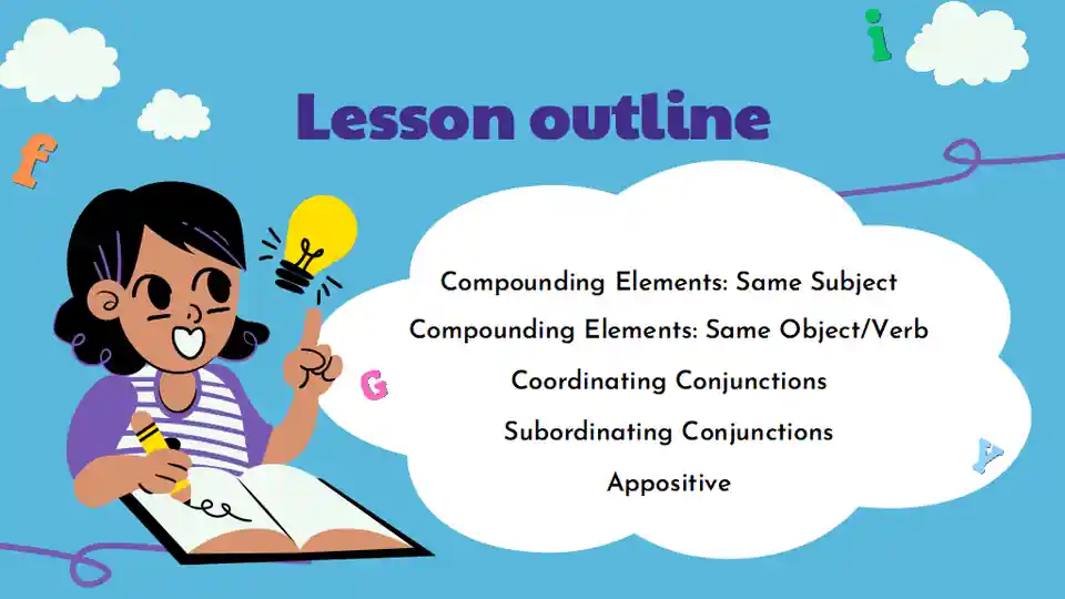Sentence Craft and Combining Sentences Lesson for Middle School