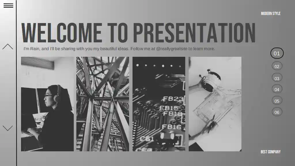 Simple Industrial Engineering Thesis Defense Slides