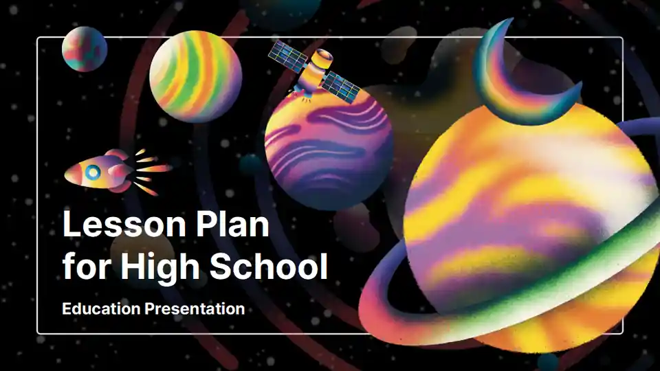 Space Illustrative Lesson Plan for High School Slides