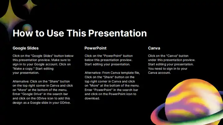 Space Illustrative Lesson Plan for High School Slides
