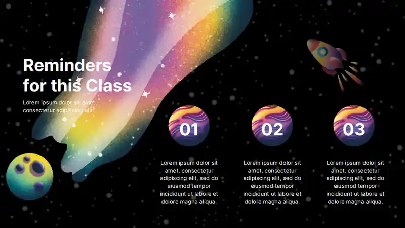 Space Illustrative Lesson Plan for High School Slides