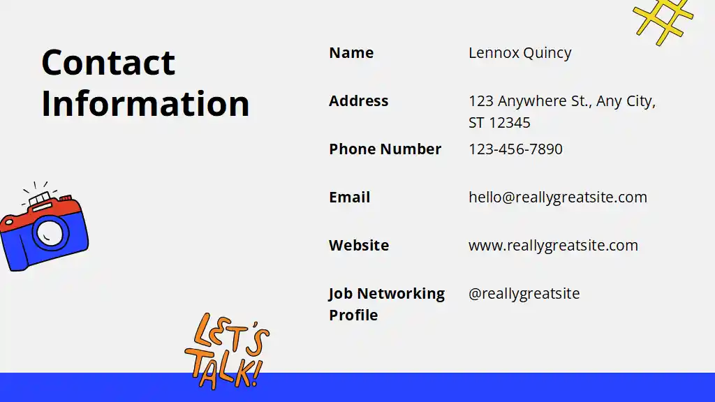 Student resume Slides