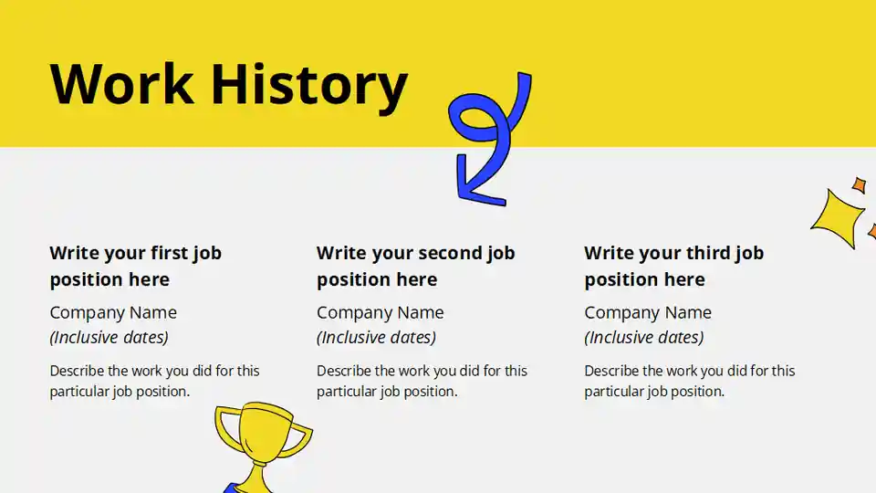 Student resume Slides