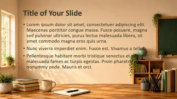 Sunlit Classroom Template