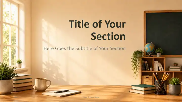 Sunlit Classroom Template