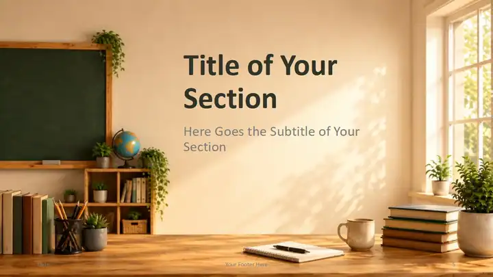 Sunlit Classroom Template