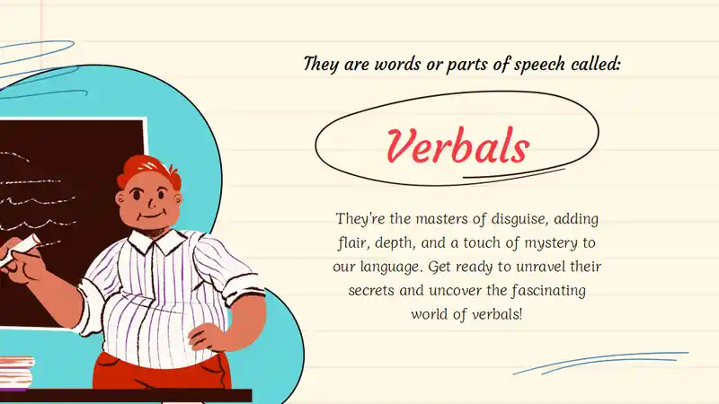 Verbals, Gerunds and Participles Lesson for Middle School