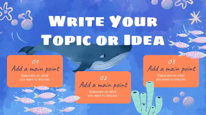 Watercolor Marine Biology Slides