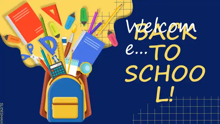 Welcome back to School! Fun slides theme.