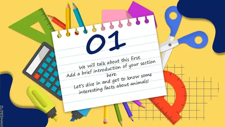 Welcome back to School! Fun slides theme.