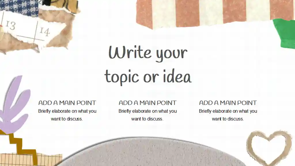 White Aesthetic Notes for School Slides