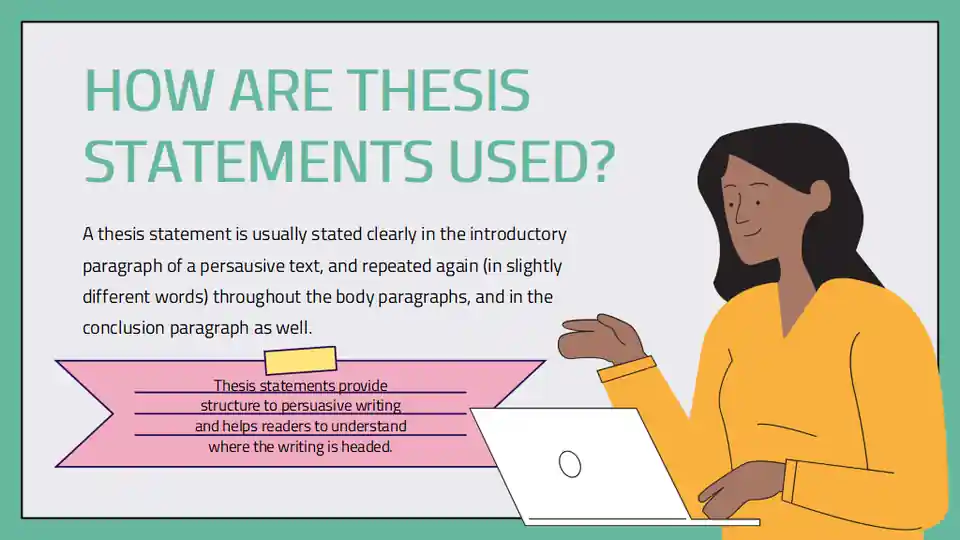 Writing a Thesis Statement Lesson for College