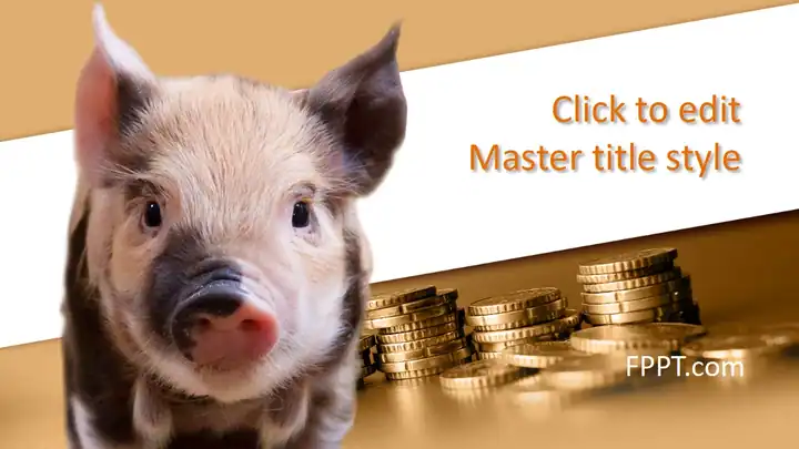 Free Piggy Bank PowerPoint Template