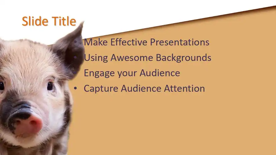 Free Piggy Bank PowerPoint Template