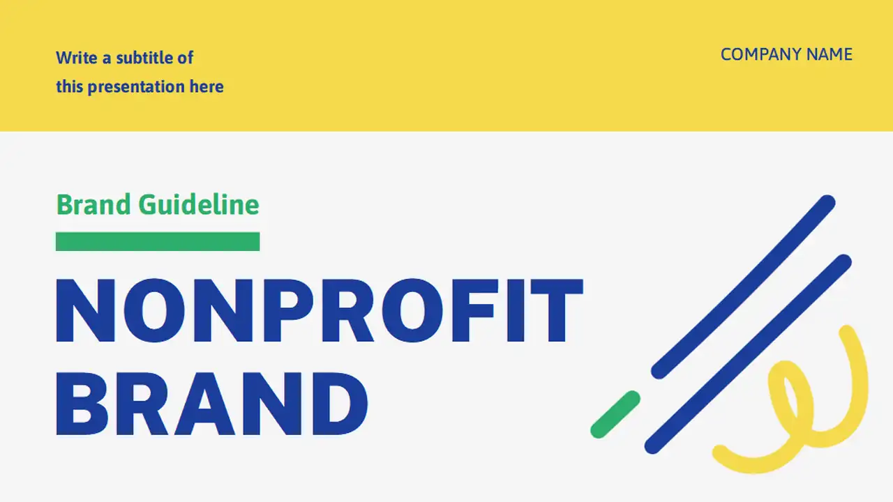Minimal Doodle Nonprofit Brand Slides