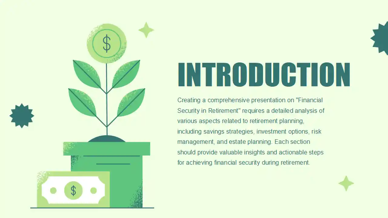 Modern Minimal Financial Security in Retirement Slides